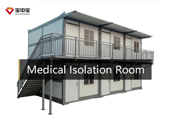 Sala de aislamiento médico para sala de aislamiento de cuarentena modular móvil
