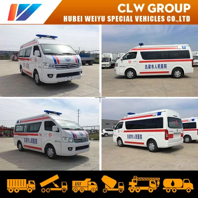 Proveedor de ambulancia de China Motor de gasolina Foton G9 Ambulancia médica hospitalaria Ambulancia de traslado de pacientes