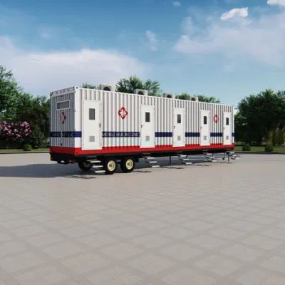 Móvil prefabricado móvil fuerte contenedor listo para construir Hospital Clínica Refugio /laboratorio móvil